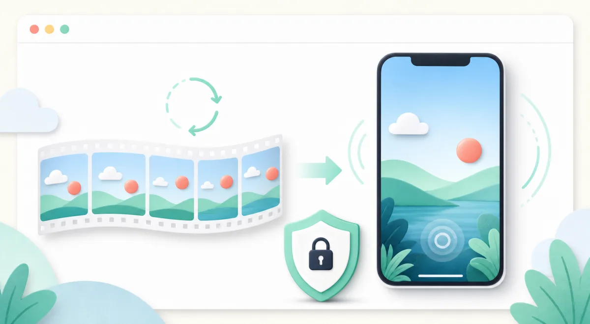 GIF to Live Photo conversion illustration