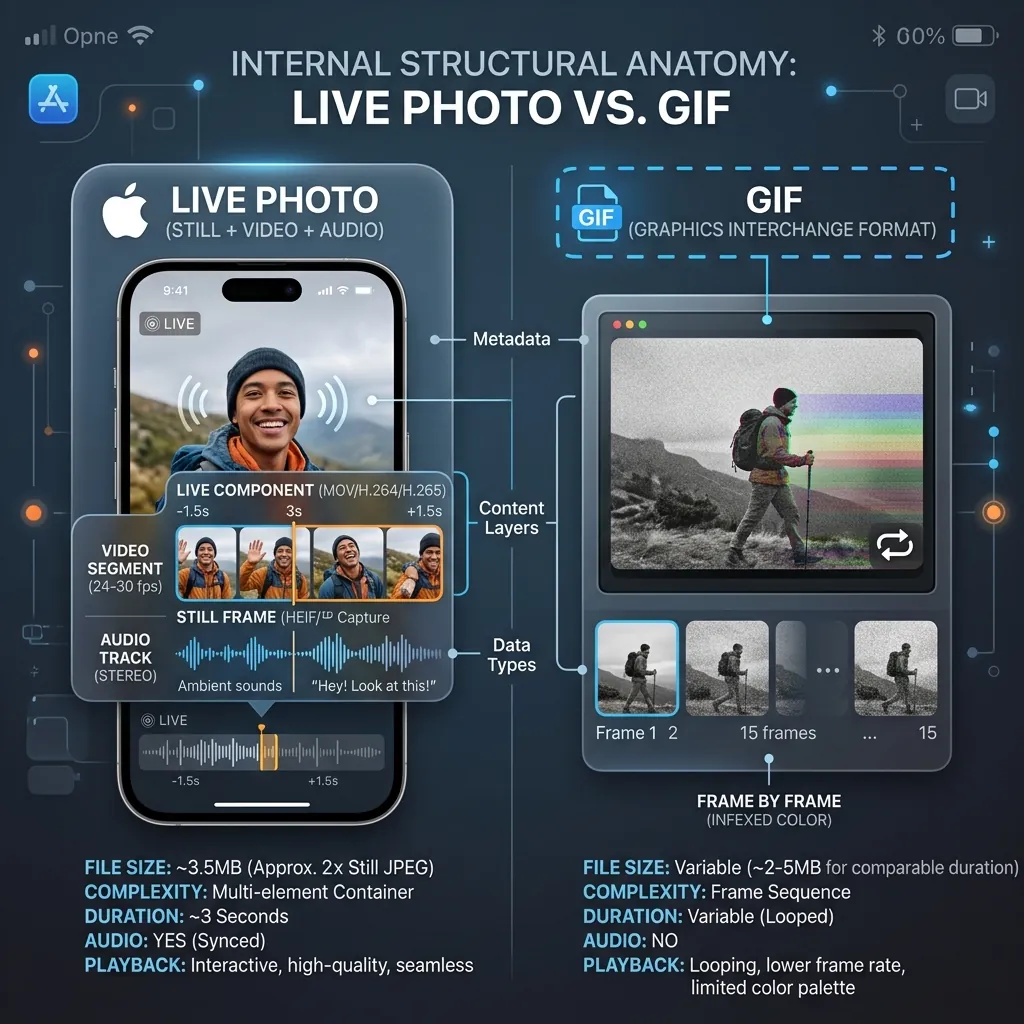 Live Photo and GIF Architecture Structure
