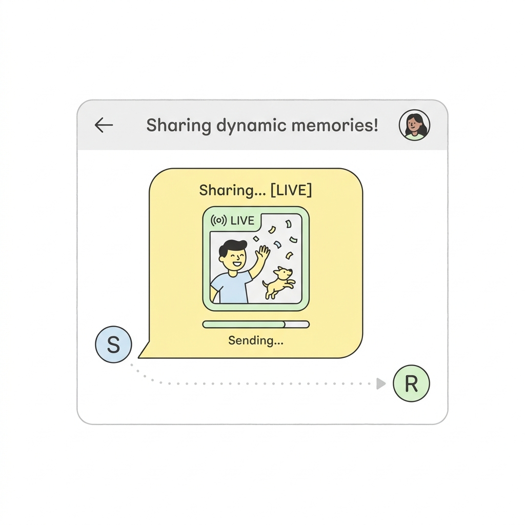 WhatsApp and Instagram Live Photo Sharing