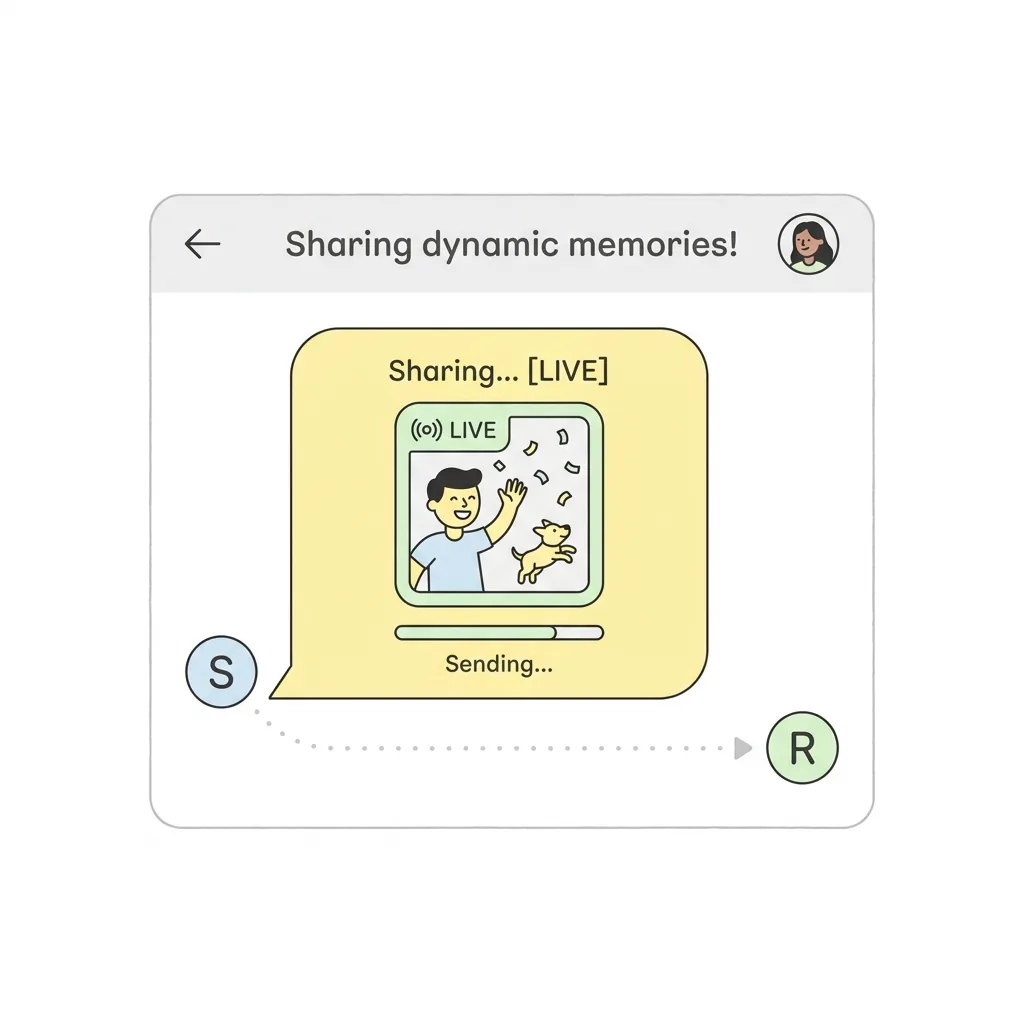 WhatsApp and Instagram Live Photo Sharing